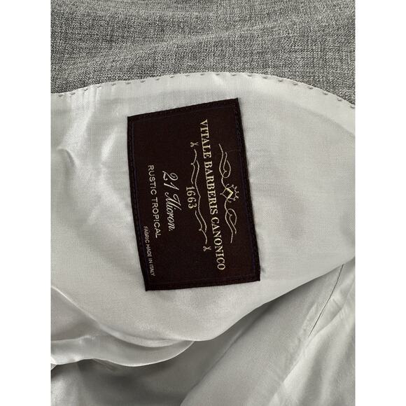 Suit Supply Lazio Suit Size 38 US Grey Perennial Tailored Fit Wool NWT $673 - Picture 11 of 16